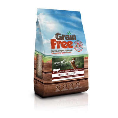 Grain Free Petfood Graanvrije hondenvoeding | Angus Rundvlees met Zoete Aardappel & Wortel | Volwassen hond | 6 KG